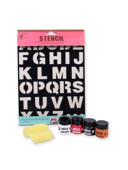 Little Birdie - Stencil Art Paint Kit Alpha Upper Case