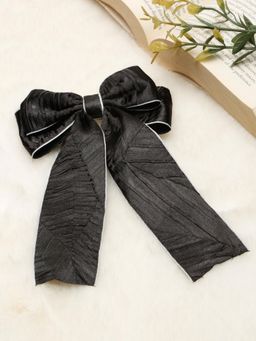 Stol'N - Bow Detailed Hair Clip-Black