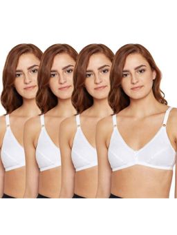 Bodycare - Pack of 4 Premium Perfect Coverage Bra In White Colour