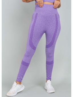 Kobo - Purple Womens High Waist Tights