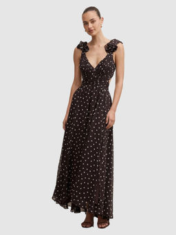 Forever New - Selena Ruffle Shoulder Maxi Dress