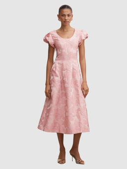 Forever New - Lily Scoop Jacquard Midi Dress