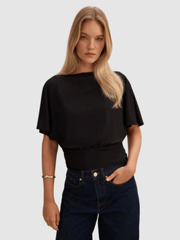 Forever New - Piper Cinched Flutter Sleeve Top