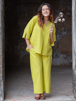 Babli - Lemon Yellow Co-Ord Set