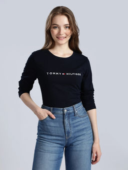 Tommy Hilfiger - Embroidered Logo Regular Fit Cotton T-Shirt