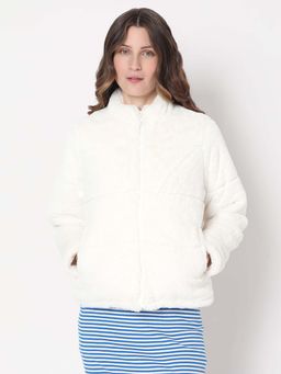 VERO MODA - Off-White Faux Fur Jacket