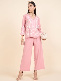 Gipsy - Stylish Women Collection Pink Casual Co-Ord (Set of 2)