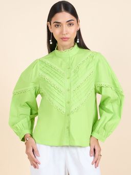 Gipsy - Stylish Women Collection Violet Georgette Green Shirt