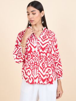 Gipsy - Stylish Women Top Collection Three Fourth Sleeves Red