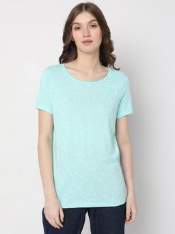 VERO MODA - Women Blue Casual T-Shirt