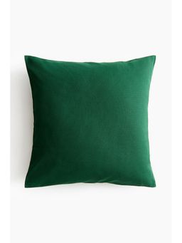 H&M - Green Cotton Canvas Cushion Cover