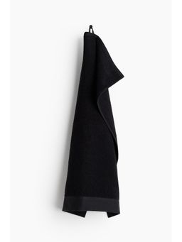 H&M - Black Cotton Terry Hand Towel