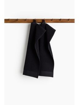 H&M - Black 2-Pack Cotton Terry Guest Towels