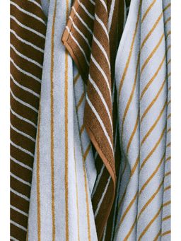 H&M - Blue Striped Bath Towel