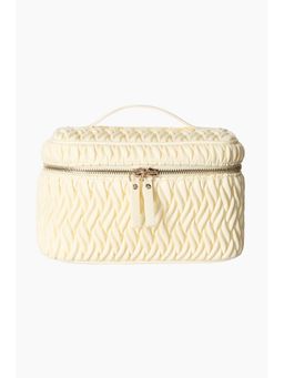 H&M - Yellow Quilted Boxy Make-Up Bag