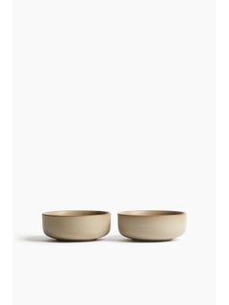 H&M - Beige 2-Pack Reactive-Glaze Bowls