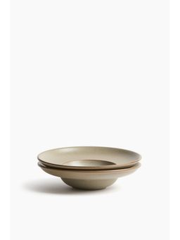 H&M - Beige 2-Pack Small Reactive-Glaze Deep Plates