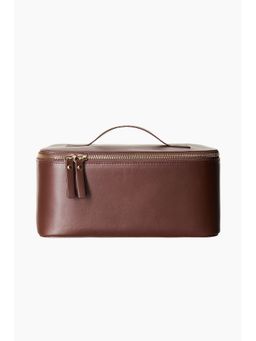 H&M - Brown Boxy Make-Up Bag