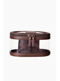 H&M - Brown Oval Make-Up Bag