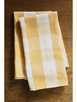 H&M - Yellow 2-Pack Linen-Blend Tea Towels