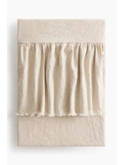 H&M - Beige Linen-Blend Bedspread