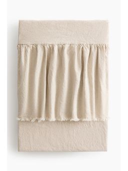 H&M - Beige Linen-Blend Bedspread