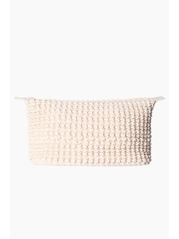 H&M - White Quilted Wash Bag