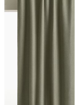 H&M - Green 1-Pack Long And Wide Blackout Curtain Length