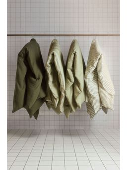 H&M - Green Cotton Single Duvet Cover Set