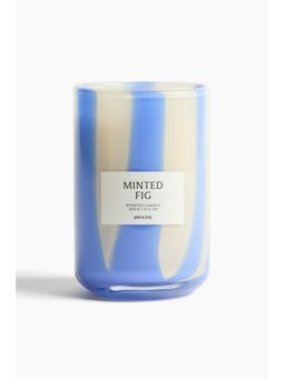 H&M - Blue Scented Candle In Glass Holder