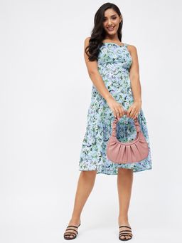 Kibo - Blue Polyester Dress