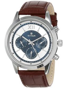 Titan - NP1766SL03 Round Dial Analog watch For Men