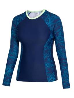 Speedo - Boom Allover Rash Top - Blue