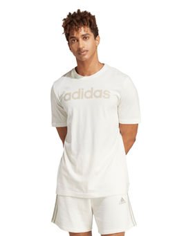 adidas - M LIN SJ T Men White Sports T-Shirt