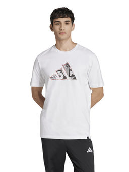 adidas - M PHOTO LOGO T Men White Sports T-Shirt