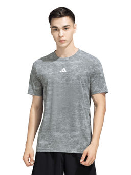 adidas - ADI TRN AOP T Men Grey Sports T-Shirt