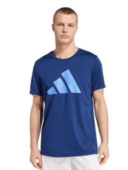 adidas - RUN IT TEE Men Blue Sports T-Shirt