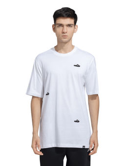 adidas - M L SLIDES TEE Men White Sports T-Shirt