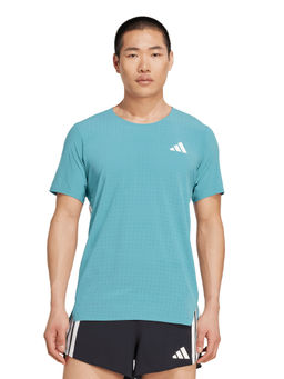 adidas - ADIZERO TEE M Men Turquoise Sports T-Shirt