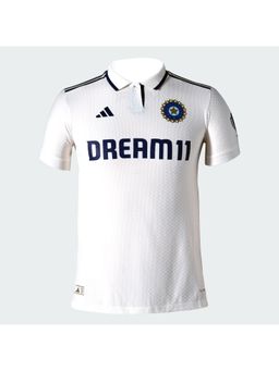 adidas - INDCRI TSTM JSY Men White Sports Polo T-shirt Jersey