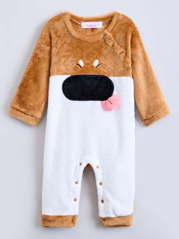 Hopscotch - Brown Textured Regular Bodysuit