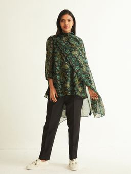 Ancestry - Paisley Printed Organza Dupatta