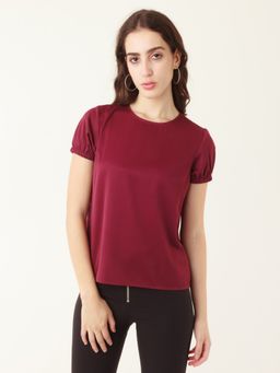 Zink London - Womens Red Solid Top