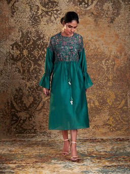 Dressfolk - Teal Organic Cotton Dress