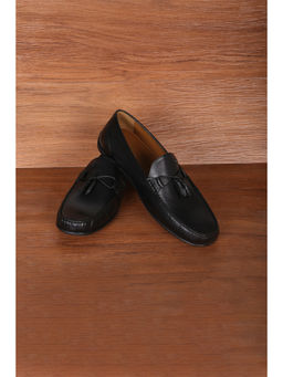 Louis Philippe - Men Black Slip On Loafers