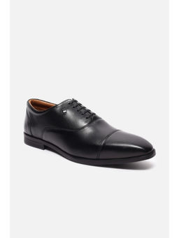 Louis Philippe - Men Black Leather Lace Up Derbies