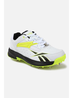 Reebok - Men White & Yellow Cricket Shoes
