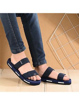 DOCTOR HEALTH SUPER SOFT - Men Navy Blue Double Strap Casual Sandals