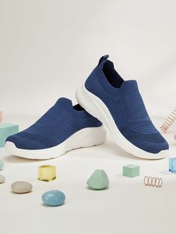 TRASE - Navy Blue Walking Shoes for Women