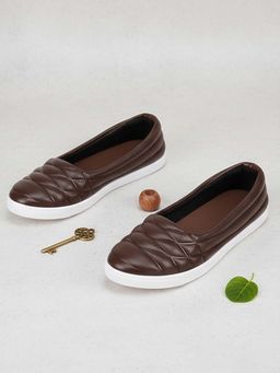 TRASE - Women Brown Casual Slip On Loafers